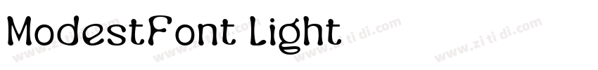 ModestFont Light字体转换